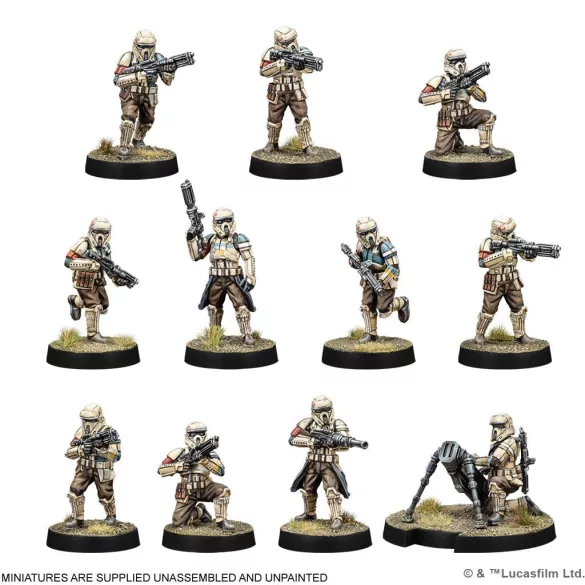 Star Wars: Legion - Imperial Shoretroopers miniatűra kiegészítő - EN/DE/SP/FR