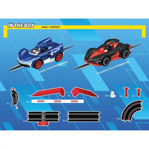 Carrera GO !!! - Sonic the Hedgehog autópályaszett, 1:43