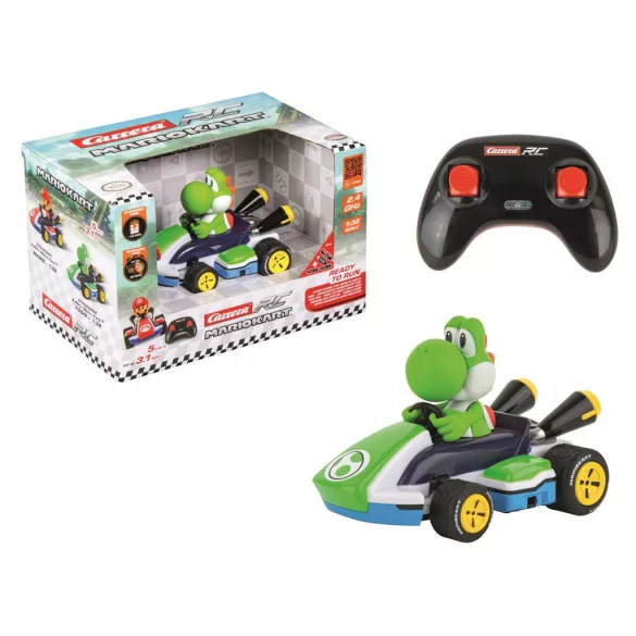 Carrera RC Mario Kart Race Kart 1:32 távirányítós autó - Yoshi, 2,4 GHz