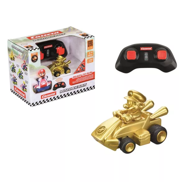 Carrera - 2,4GHz Mario Kart(TM) Mini RC, Mario - Gold (Paperbox)-370430031