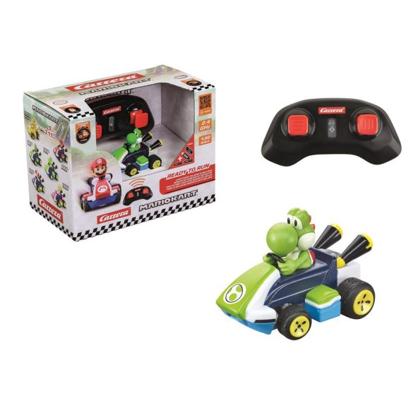 Carrera - 2,4GHz Mario Kart(TM) Mini RC, Yoshi (Paperbox)-370430034