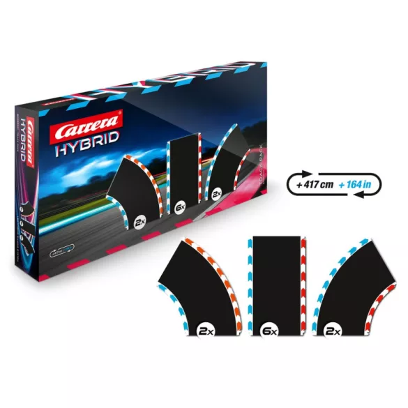 Carrera Hybrid Track Pack 1 – 10 darabos pályaalkatrész-készlet