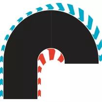 Carrera Hybrid - Hairpin Curve 180° L/R-50052005