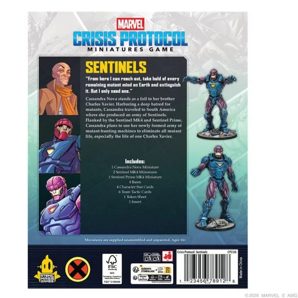 Marvel Crisis Protocol - Sentinels Affiliation Pack miniatűr csomag EN/FR/SP