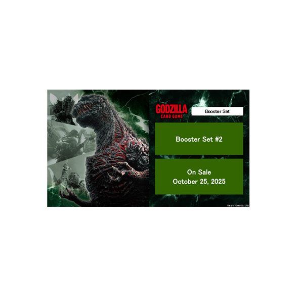 Godzilla Card Game Booster Set #2 Display (12 Packs) - EN-GZCGE-BP02