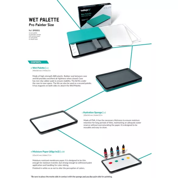 Vallejo - Wet Palette Set-B90001