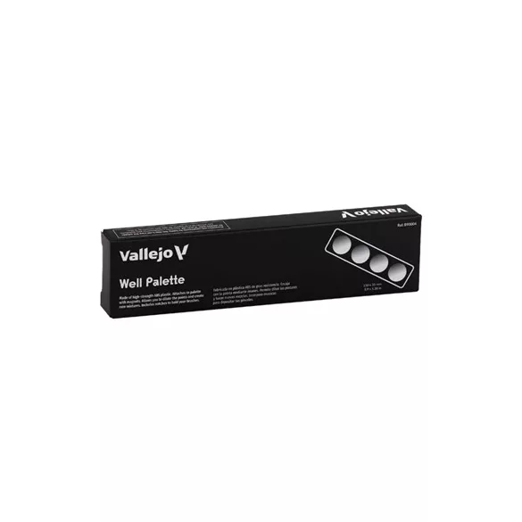 Vallejo - Wet Palette Accesories - Accessory well palette with magnet attachment (149 x 34 x 13 mm)-B90004