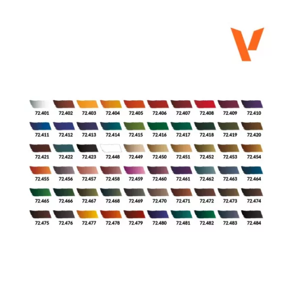Vallejo - Xpress Color Case - Artist's Selection Case. Includes 60 Xpress colors-72184