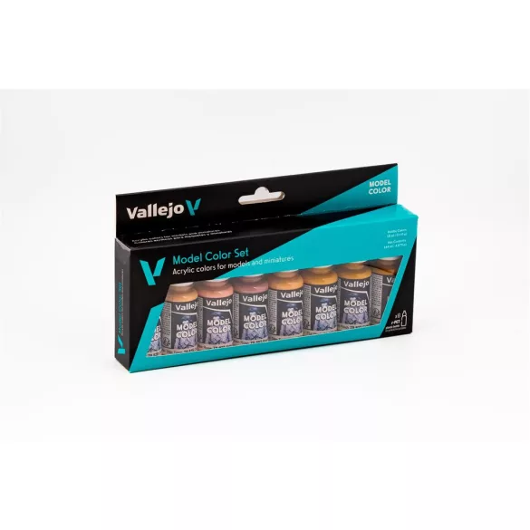 Vallejo - Model Color / 8 colors set - Face & Skin Tones 18 ml-70124