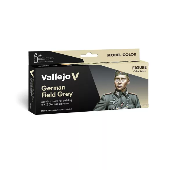 Vallejo - Model Color / Figure / 8 colors set - German Field Grey by Jaume Ortiz 18 ml-70181