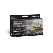 Vallejo - Model Color / WWII / 6 colors set - Soviet Armour & Infantry 18 ml-70202
