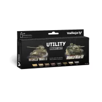 Vallejo - Model Color / WWII / 8 colors set - Utility Paint Set WWII & WWIII 18 ml-70201