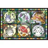 My Neighbor Totoro - Stained glass Puzzle 1000P All seasons-ENSKY-19923