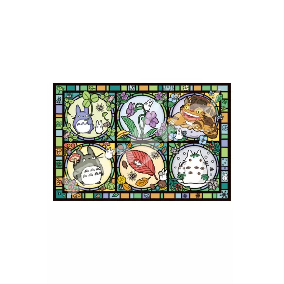 My Neighbor Totoro - Stained glass Puzzle 1000P All seasons-ENSKY-19923