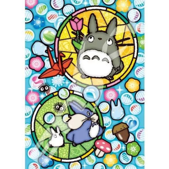 My Neighbor Totoro - Stained glass Puzzle 208P Totoro's happiness-ENSKY-50223
