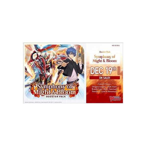 Cardfight!! Vanguard - Symphony of Might & Bloom Booster Display (16 Packs) - EN-VGE-DZ-BT11