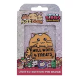 Fuzzballs Whisky Will Work 4 Treats Pin Badge-RL-FBS02
