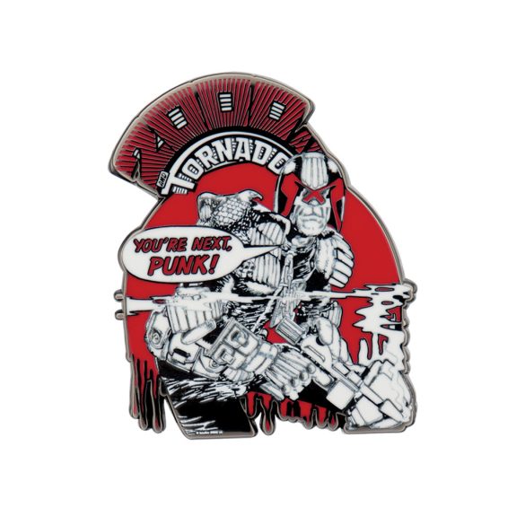 2000 AD Judge Dredd You’re Next Punk Pin Badge-RB-JD05