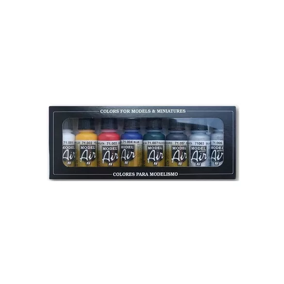 Vallejo - Model Air / 8 colors set - Basic Colors-71174