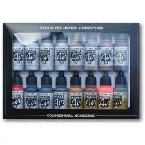 Vallejo - Model Air / 16 colors set - Metallic Effects-71181
