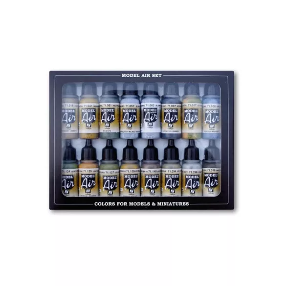 Vallejo - Model Air / 16 colors set - WWII USAF Aircraft-71185