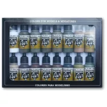 Vallejo - Model Air / 16 colors set - German/Allied WWII-71190