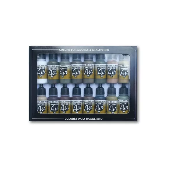 Vallejo - Model Air / 16 colors set - German/Allied WWII-71190