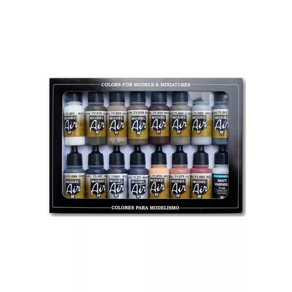 Vallejo - Model Air / 16 colors set - Weathering Set-71194