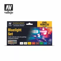 Vallejo Model Air / Civil / 8 Colors Set - Bluelight Set festékkészlet