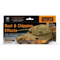 Vallejo - Model Air / Effects / 8 colors set - Rust & Chipping Effects-71186