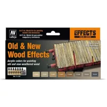Vallejo - Model Air / Effects / 8 colors set - Old And New Wood Effects by Scratchmod-71187