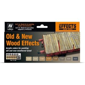 Vallejo - Model Air / Effects / 8 colors set - Old And New Wood Effects by Scratchmod-71187