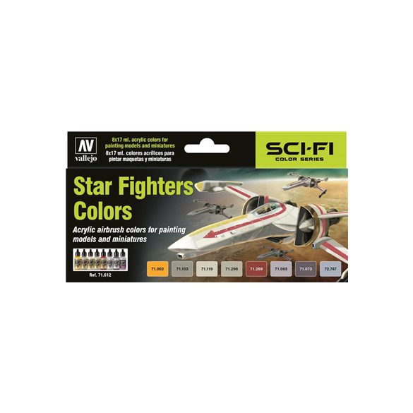 Vallejo - Model Air / SciFi / 8 colors set - Star Fighters Colors-71612