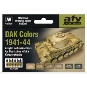 Vallejo - Model Air / 6 colors set - DAK Colors 1941-1944-71207