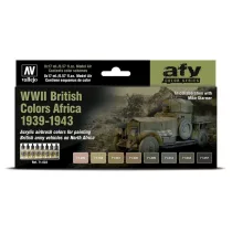 Vallejo - Model Air / 8 colors set - WWII British Colors Africa 1939-1943-71622