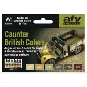 Vallejo - Model Air / 6 colors set - British Caunter Colors 1940-1941-71211