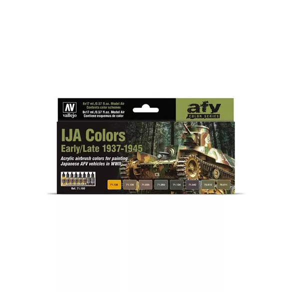 Vallejo - Model Air / 8 colors set - IJA Colors Early/Late 1937-1945-71160