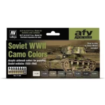 Vallejo - Model Air / 8 colors set - Soviet WWII Camo Colors by Adam Wilder 1935-1945-71188