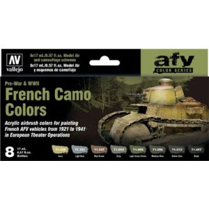 Vallejo - Model Air / 8 colors set - French Camo Colors PreWar & WWII-71644
