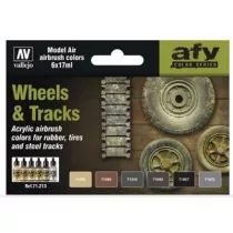 Vallejo - Model Air / 6 colors set - Wheels & Tracks-71213