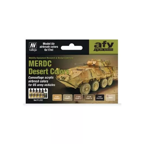 Vallejo - Model Air / 6 colors set - MERDC Desert Colors-71212