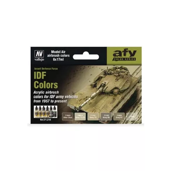 Vallejo - Model Air / 6 colors set - IDF Colors-71210