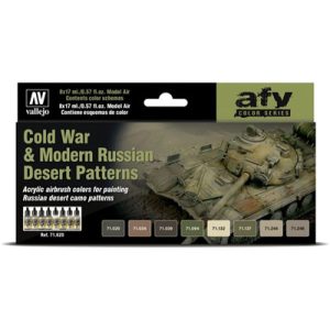 Vallejo - Model Air / 8 colors set - Cold War & Modern Russian Green Patterns-71621
