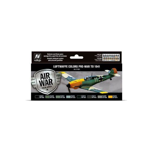 Vallejo - Model Air / Luftwaffe / 8 colors set - PreWar to 1941-71165