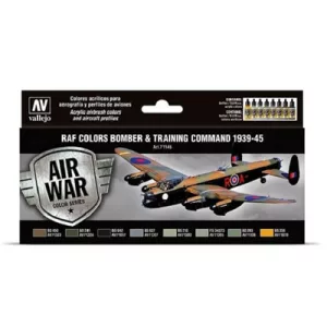 Vallejo - Model Air / RAF / 8 colors set - Bomber Air Command & Training Air Command 1939-1945-71145
