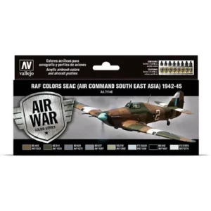 Vallejo - Model Air / RAF / 8 colors set - Seac (Air Command South East Asia) 1942-1945-71146