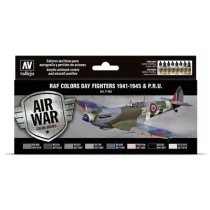 Vallejo - Model Air / RAF / 8 colors set - WWII RAF Day Fighters 1941-1945 & P.R.U.-71162