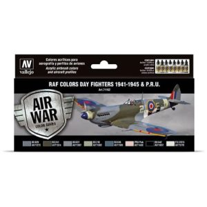 Vallejo - Model Air / RAF / 8 colors set - WWII RAF Day Fighters 1941-1945 & P.R.U.-71162