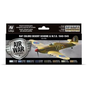 Vallejo - Model Air / RAF / 8 colors set - WWII RAF Desert 1940-1945-71163