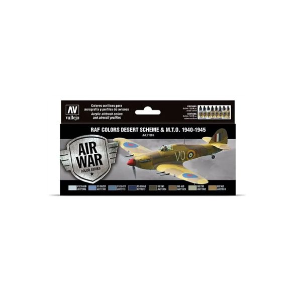 Vallejo - Model Air / RAF / 8 colors set - WWII RAF Desert 1940-1945-71163